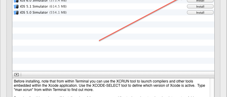 install older version of xcode command line tools